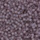 Cubos de Miyuki 1.8mm - Matted transparent smoky amethyst ab SB18-142FR